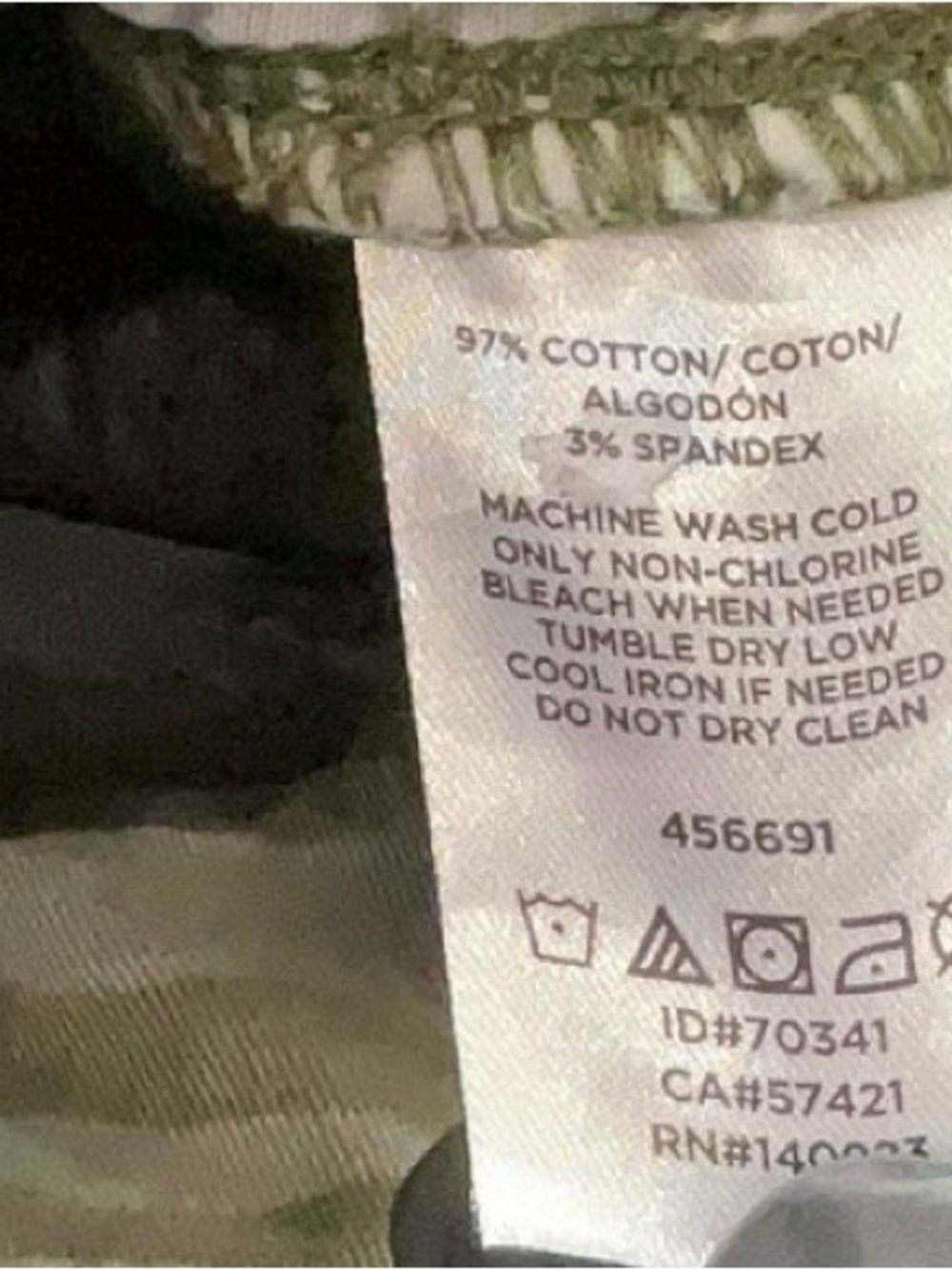 LOFT Olive Green Camo Pants - Picture 7 of 7